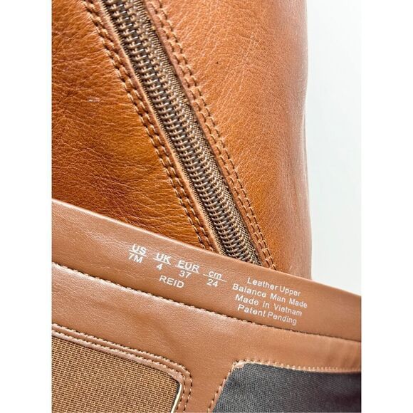 Naturalizer Reid Tall Boots Size 7 Brown Leather Block Heel Cinnamon NEW - Picture 9 of 10